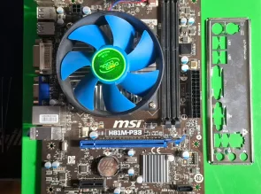 Материнская плата MSI H81M + I5-4590 + Охлаждение 